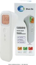 Q-TIME - SHUN DA - digitale infrarood thermometer - Contactloze lichaams temperatuur meter - voorhoofd - volwassenen - baby’s - oppervlakte thermometer - Multithermometer.