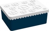 Lunchbox / Lunchbox Fleur Blanc / Marine | Blafre