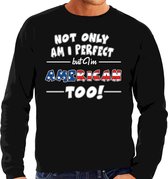 Not only perfect American / USA sweater zwart voor heren XL