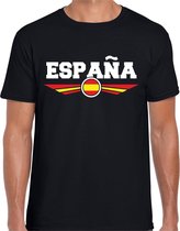 Spanje / Espana landen t-shirt zwart heren L