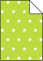 ESTAhome A4 proefstaal van behang sterren limegroen - 114941 - 21 x 26 cm