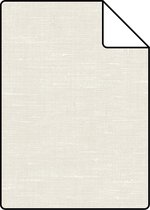 Proefstaal ESTAhome behang effen linnenstructuur licht crème beige - 148691 - 26,5 x 21 cm
