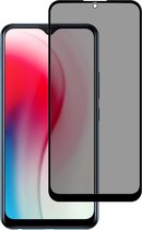 Full Cover Anti-spy gehard glasfilm voor Vivo Y17