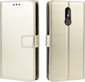 Retro Crazy Horse Texture horizontale flip lederen case voor Nokia 3.2, met houder & kaartsleuven & fotolijst (goud)