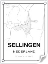 Tuinposter SELLINGEN (Nederland) - 60x80cm