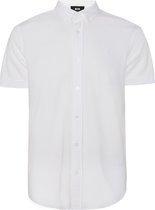 WE Fashion Heren overhemd van piquéjersey - Maat XL