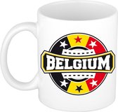 Tasse à thé / tasse à café emblème Belgique / Belgique en céramique - 300 ml - thème des pays de la Belgique - tasse / mugs de supporter