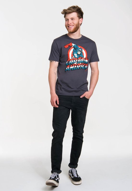 Logoshirt T-Shirt Captain America Logo