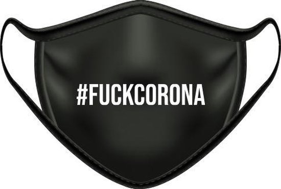 Mondmasker met tekst | #FUCKCORONA