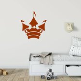 Muursticker Kasteel -  Bruin -  80 x 76 cm  -  baby en kinderkamer  alle - Muursticker4Sale