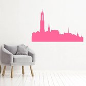 Muursticker Utrecht -  Roze -  80 x 52 cm  -  woonkamer  steden  alle - Muursticker4Sale