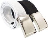 SK Canvas Koppel Broekriem - Stof Riem - 2 Stuks