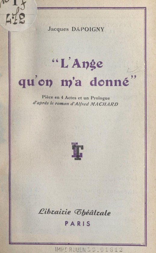 L'ange qu'on m'a donné