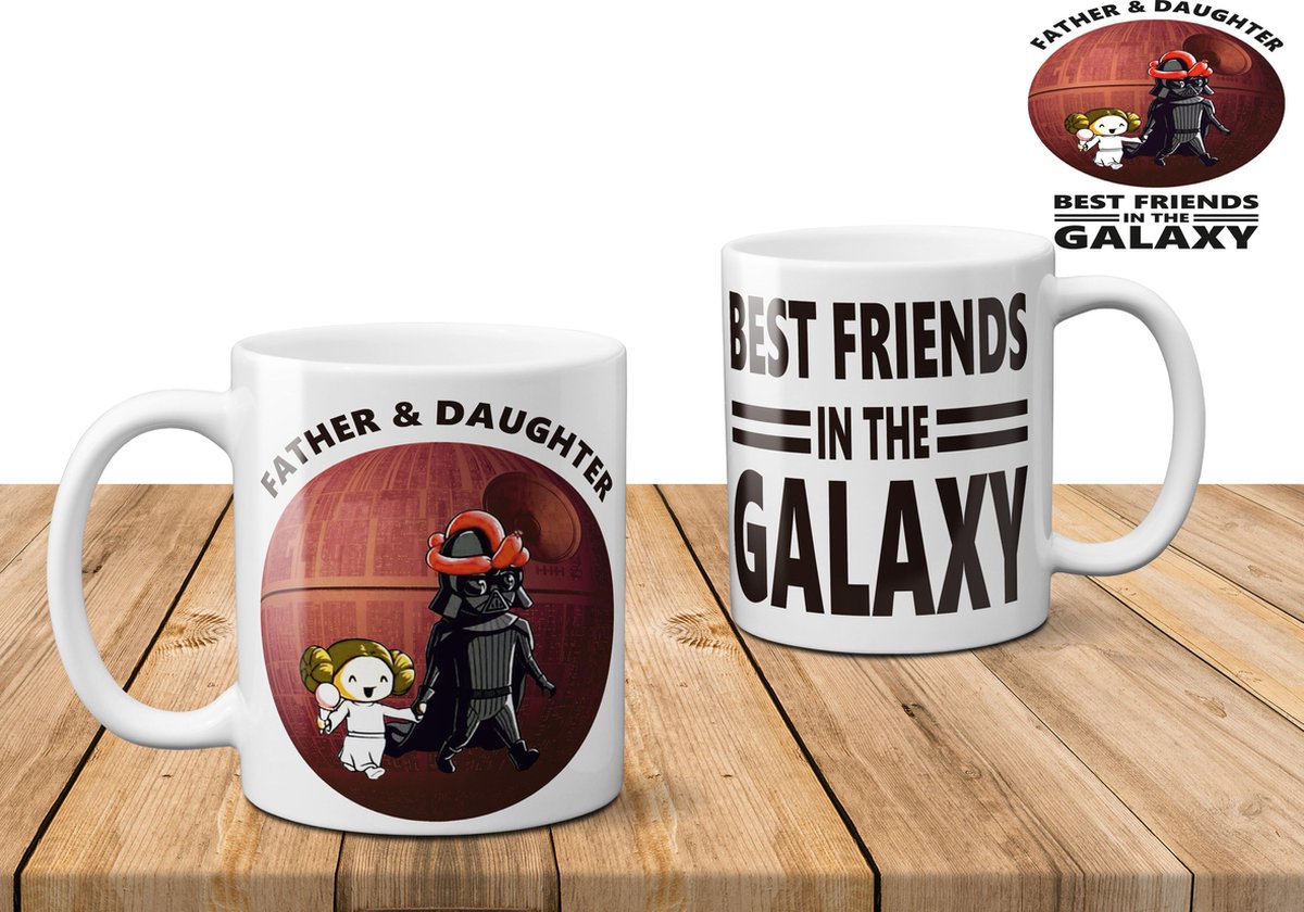 Papa en dochter beste friends in The galaxy