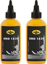2x Kroon naaimachine SMO 1830 olie/smeermiddel 100 ml - Naaimachine benodigdheden - Naaimachine olie - Schoonmaken/smeren van naaimachines, textielmachines en fijnmechanische apparaten