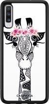 Samsung A70 hoesje - Giraffe | Samsung Galaxy A70 case | Hardcase backcover zwart