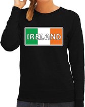 Ierland / Ireland landen sweater zwart dames -  Ierland landen sweater / kleding - EK / WK / Olympische spelen outfit S