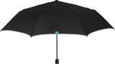Perletti Paraplu Mini Handmatig Heren 97 Cm Microfiber Zwart