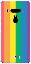 HTC U12+ Hoesje Transparant TPU Case - #LGBT #ffffff