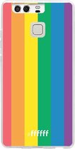 Huawei P9 Hoesje Transparant TPU Case - #LGBT #ffffff