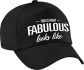 This is what fabulous looks like pet / cap zwart voor dames en heren - fantastisch / geweldig - baseball cap - cadeau petten / caps