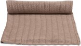Konges Sløjd knit zomerdeken 100 x 70 cm Pointelle - Brown Melange