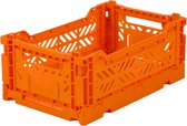 AyKasa Folding Crate Mini Box - Orange
