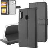 Zwart hoesje Samsung Galaxy A20e - Book Case - Pasjeshouder - Magneetsluiting (A202F)