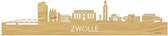 Skyline Zwolle Eikenhout - 120 cm - Woondecoratie design - Wanddecoratie - WoodWideCities