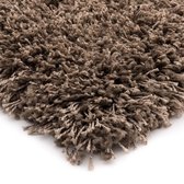 Hoogpolig vloerkleed effen - Shaggy Prime taupe 120x170 cm