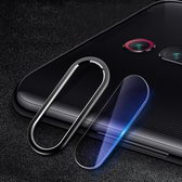 Krasbestendige mobiele telefoon Metalen achteruitrijcamera Lensring + achteruitrijcamera Lens Beschermfolie Set voor Xiaomi Redmi K20 Pro (zwart)