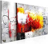 Schilderijen Op Canvas - Schilderij - Hammer (1 Part) Red Narrow 135x45 - Artgeist Schilderij