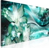 Schilderijen Op Canvas - Schilderij - Emerald Dream (1 Part) Narrow 135x45 - Artgeist Schilderij