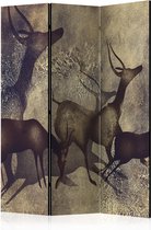 Kamerscherm - Scheidingswand - Vouwscherm - Antelopes [Room Dividers] 135x172 - Artgeist Vouwscherm