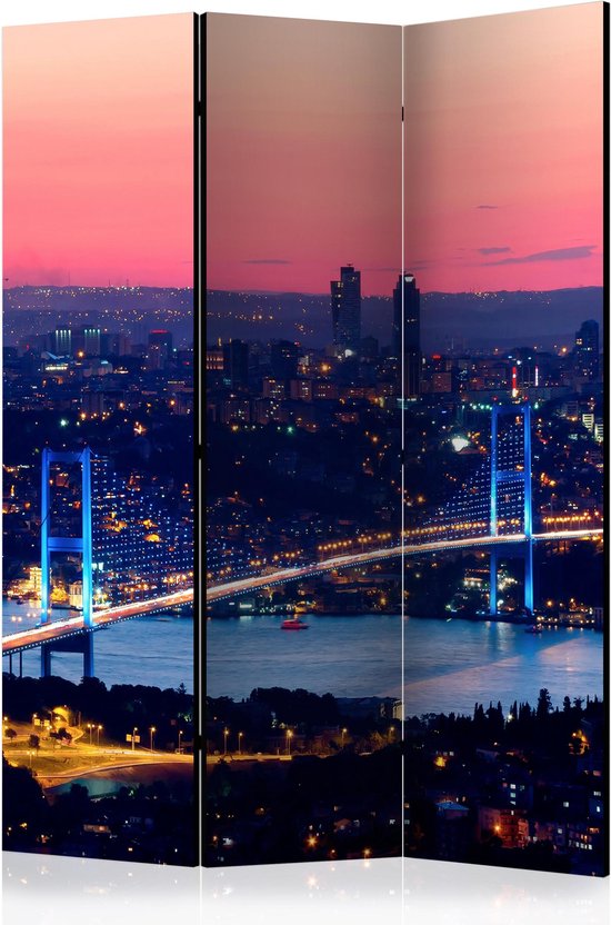 Kamerscherm - Scheidingswand - Vouwscherm - Bosphorus Bridge [Room Dividers] 135x172 - Artgeist Vouwscherm