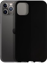 Siliconen hoesje voor Apple iPhone 11 Pro Max - Zwart - Inclusief 1 extra screenprotector