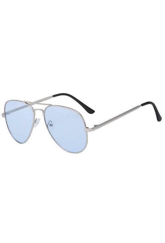 DESPADA Pilotenbril zilver-blauw casual uitstraling Accessoires Zonnebrillen Pilotenbrillen 