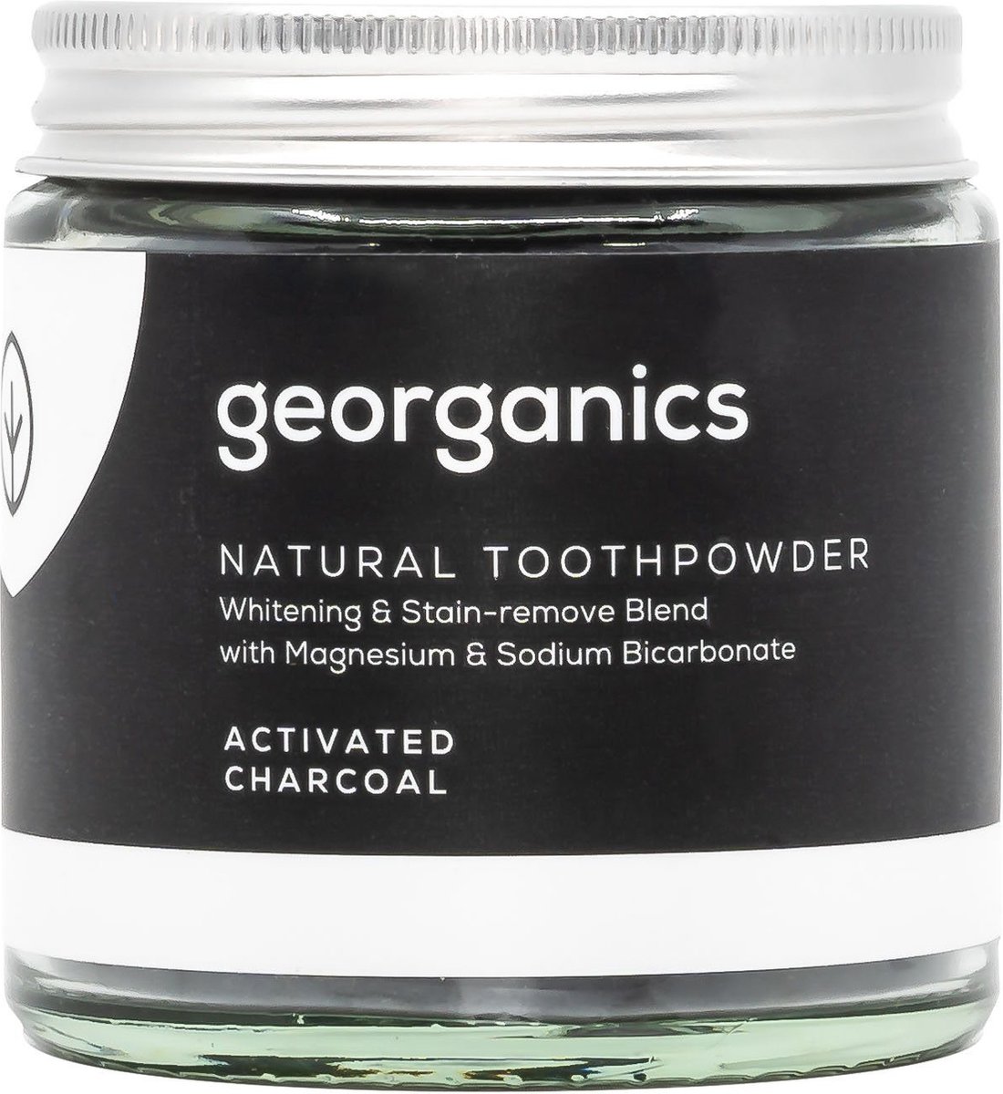 Natuurlijke Tandpoeder (Actieve Kool) - Georganics 120 ml