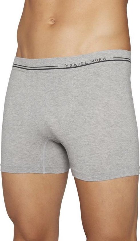 Katoenen Heren boxershort lange pijpen Ysabella Mora | grijs M | bol.com