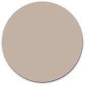 Ronde muursticker effen kleur - WallCatcher | 80 cm | Behangsticker Zand Kleur wandcirkel