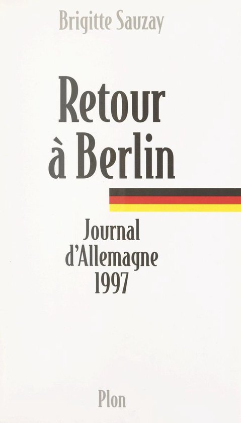 Retour à Berlin - cover