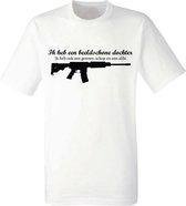 Beeldschone dochter wit t-shirt heren | grappig | vaderdag | cadeau | maat XXXL