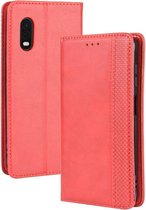 Samsung Galaxy Xcover Pro Hoesje - Vintage Book Case - Rood