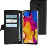 Azuri LG V40 hoesje - Walletcase - Zwart