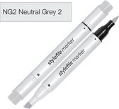 Stylefile Marker Brush - Neutral Grey 2 - Hoge kwaliteit twin tip marker met brushpunt