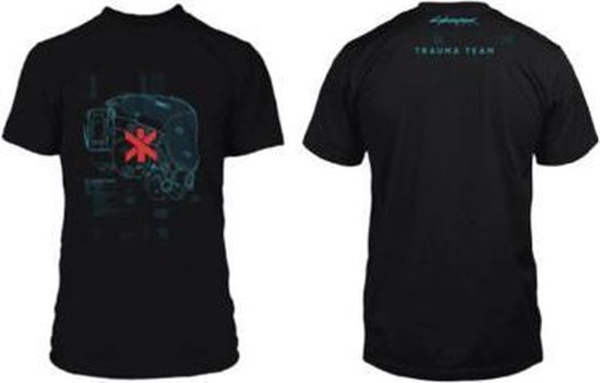 Cyberpunk - Trauma Team Zwart T-Shirt - Vrouw XXL
