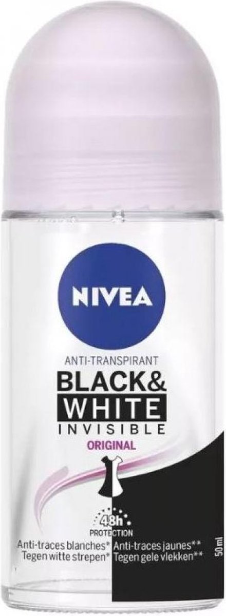Goedkoopste Nivea Invisible Deo Roller - Anti-transpirant Black & White 50ml