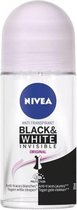 Nivea Invisible Deo Roller - Anti-transpirant Black & White 50ml