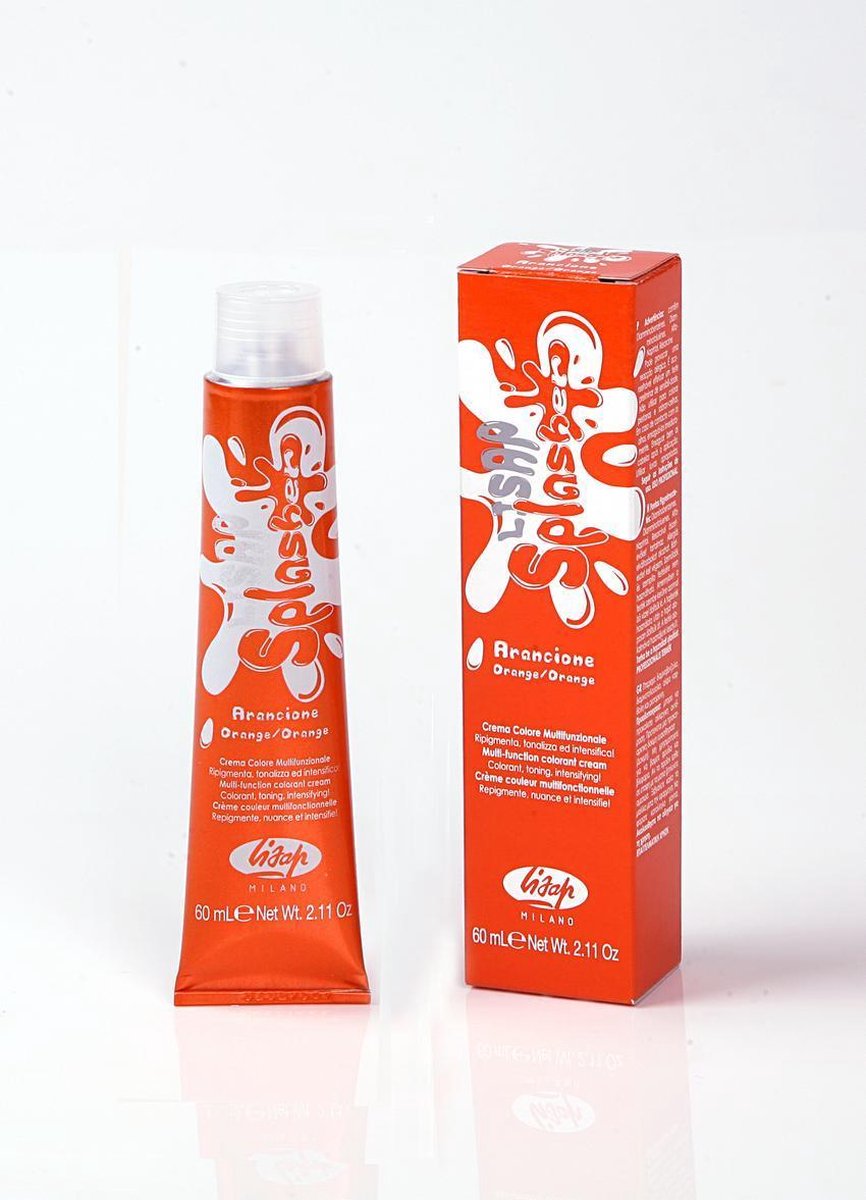 Permanente Kleur Splasher Lisap Oranje (60 ml)