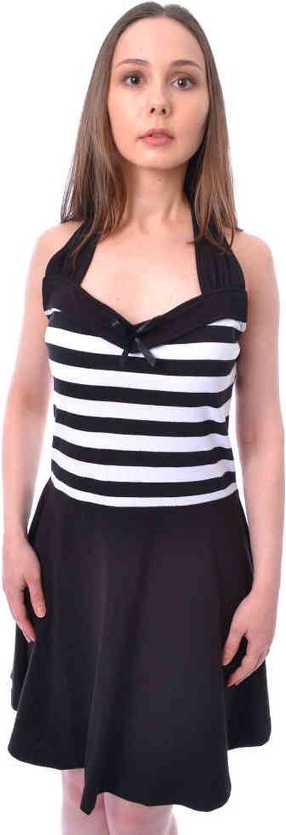 Rockabella - SOUTH Korte jurk - XL - Zwart/Wit
